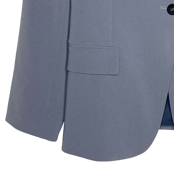 Theory Womens Size 8 Gray Staple Blazer Admiral Crepe - Picture 4 of 8